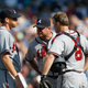 Atlanta Braves pitching coach Roger McDowell in action. (Getty)